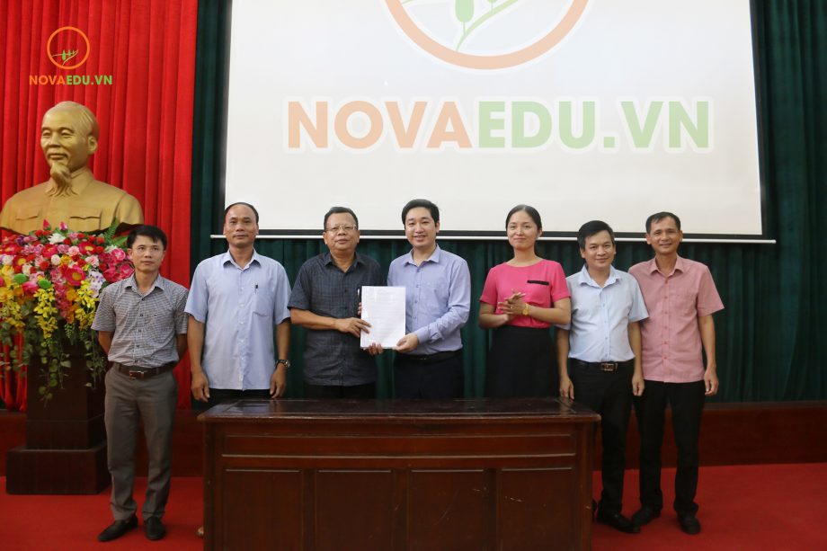 Ký kết hợp tác giữa Novaedu và sở Giáo dục và Đào tạo tỉnh Ninh Bình.
