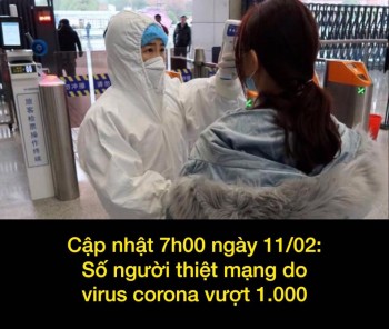 Số người tử vong do virus corona vượt con số 1000