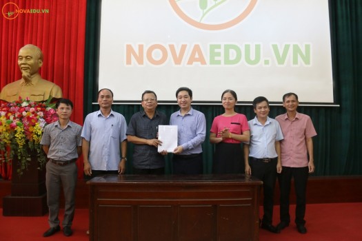 NovaEdu và Sở GD&ĐT Ninh Bình ký kết hợp tác thỏa thuận Triển khai đề án hỗ trợ HSSV khởi nghiệp